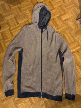 Pull à capuche zippé homme XXL, idéal pour l'automne!