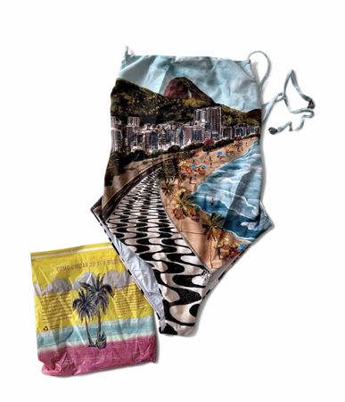 Maillot de bain une pièce imprimé Farm Rio neuf 
