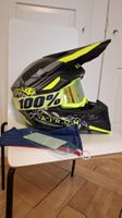 AIROH Motocross / Enduro Helm mit 100% Crossbrille – Größe S