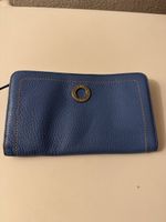 Portefeuille Lamarthe en cuir bleu