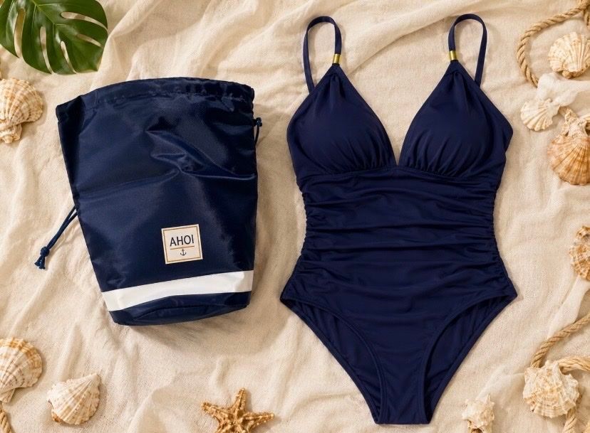Costumi da bagno & Bikini: Ensemble maillot de bain bleu marine, taille M – Nuovo e nell'imballaggio originale da Bern venduto da alimajd 1