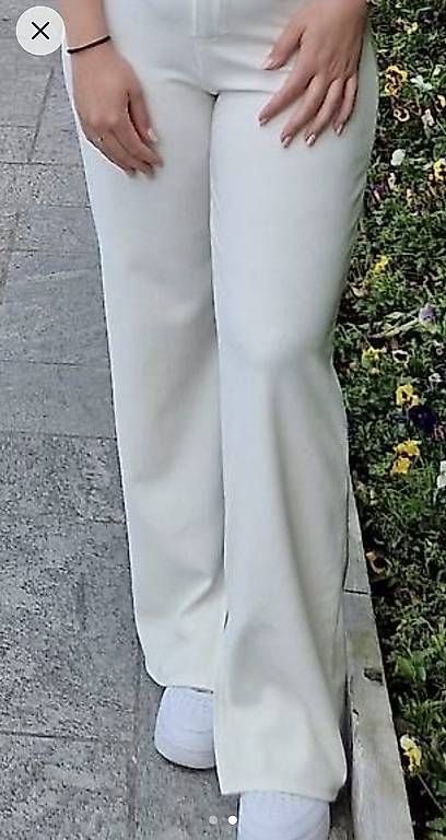 Pantaloni: Stoffhose weiss, Gr. 40 – Usato da Opfikon venduto da dan_pkf7 1