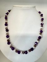 Halskette Amethyst, Zuchtperlen