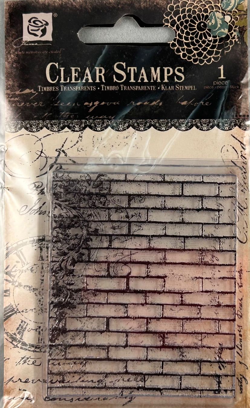 Timbri: Prima Clear Stamps-Brick and Vines – Nuovo e nell'imballaggio originale da Wichtrach venduto da Mona1994