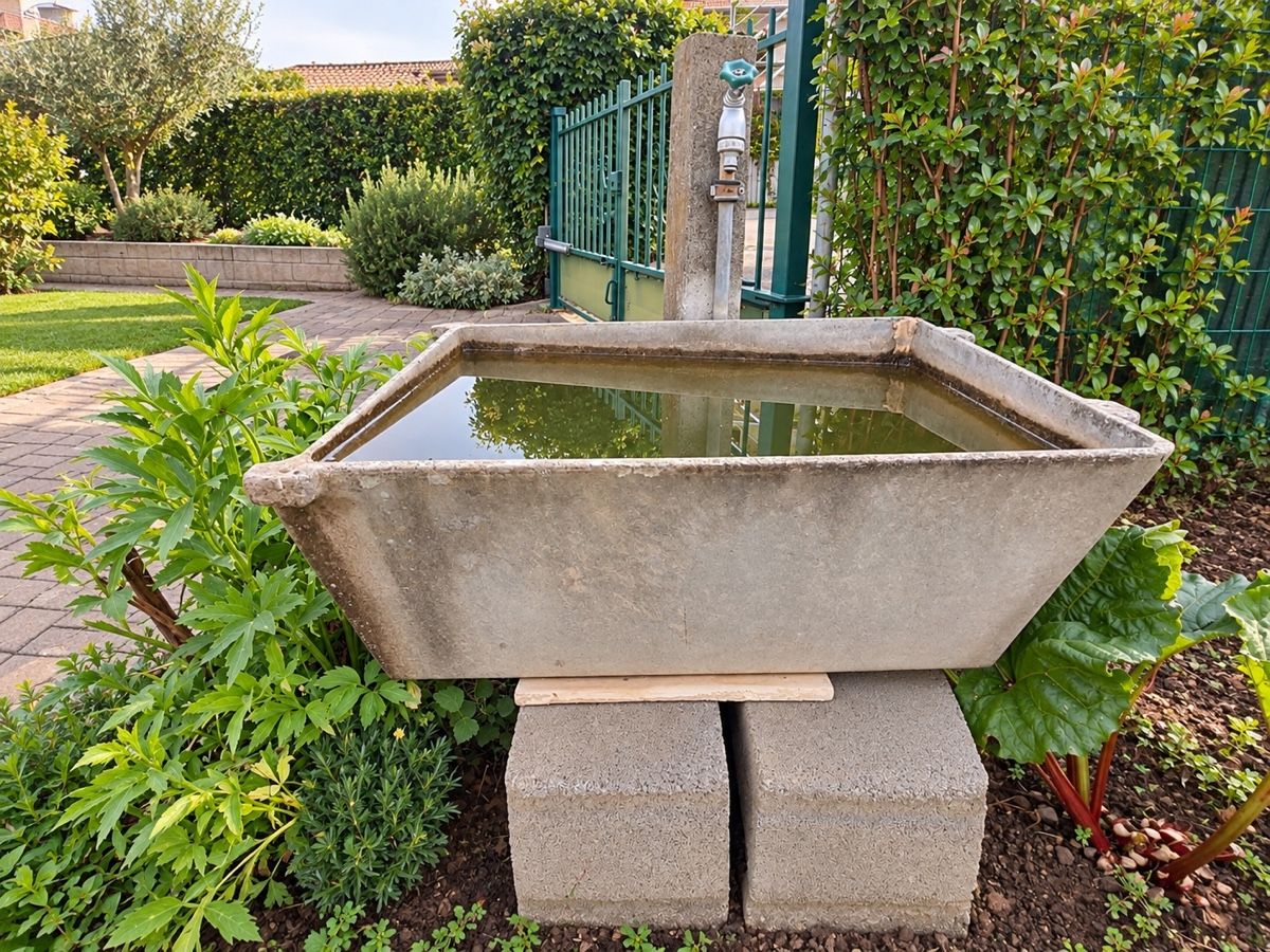 Etangs & Fontaines déco.: Gartenbrunnen/ Wassertrog – D'occasion à Tennwil par Zaylaaa