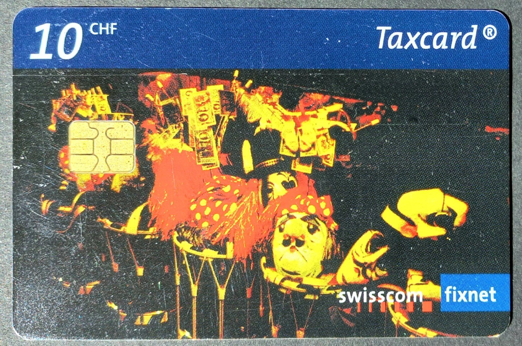Swisscom Schede telefoniche: Taxcard - Basler Fastnacht - CH – Usato da Niederuzwil venduto da lubimaja