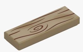 LEGO 6329820 Fliese 1 x 3 Holz