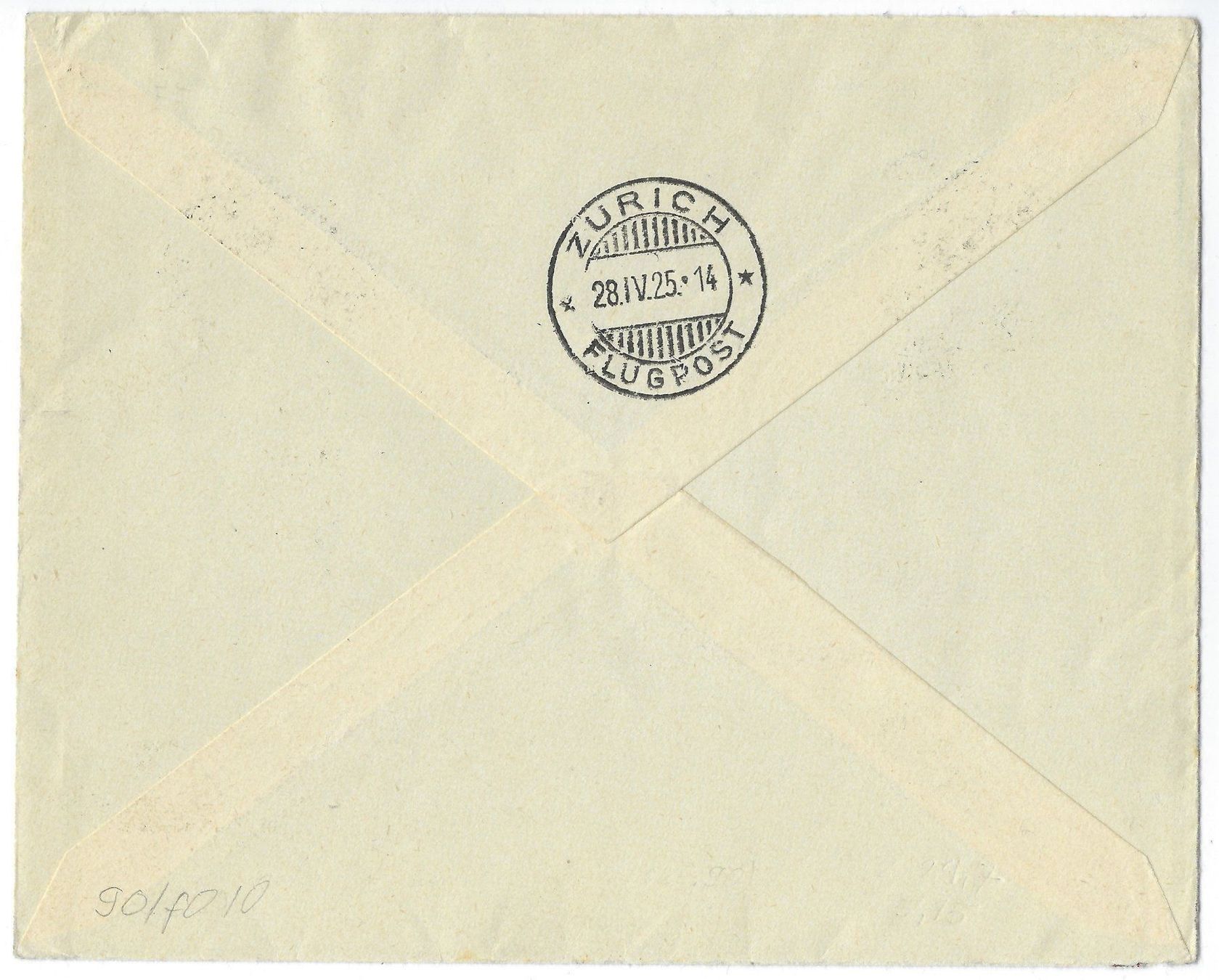 Tutti i francobolli: 1925 Brief Flug Genève-Zürich RF 25.2aa SpF – Usato da Morgarten venduto da mech58 1