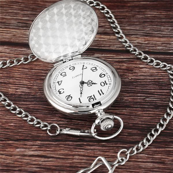 Orologi: Taschenuhr + Kette silberfarbig mit.Clip – Nuovo e nell'imballaggio originale da Diepoldsau venduto da preisparadies-ch 1