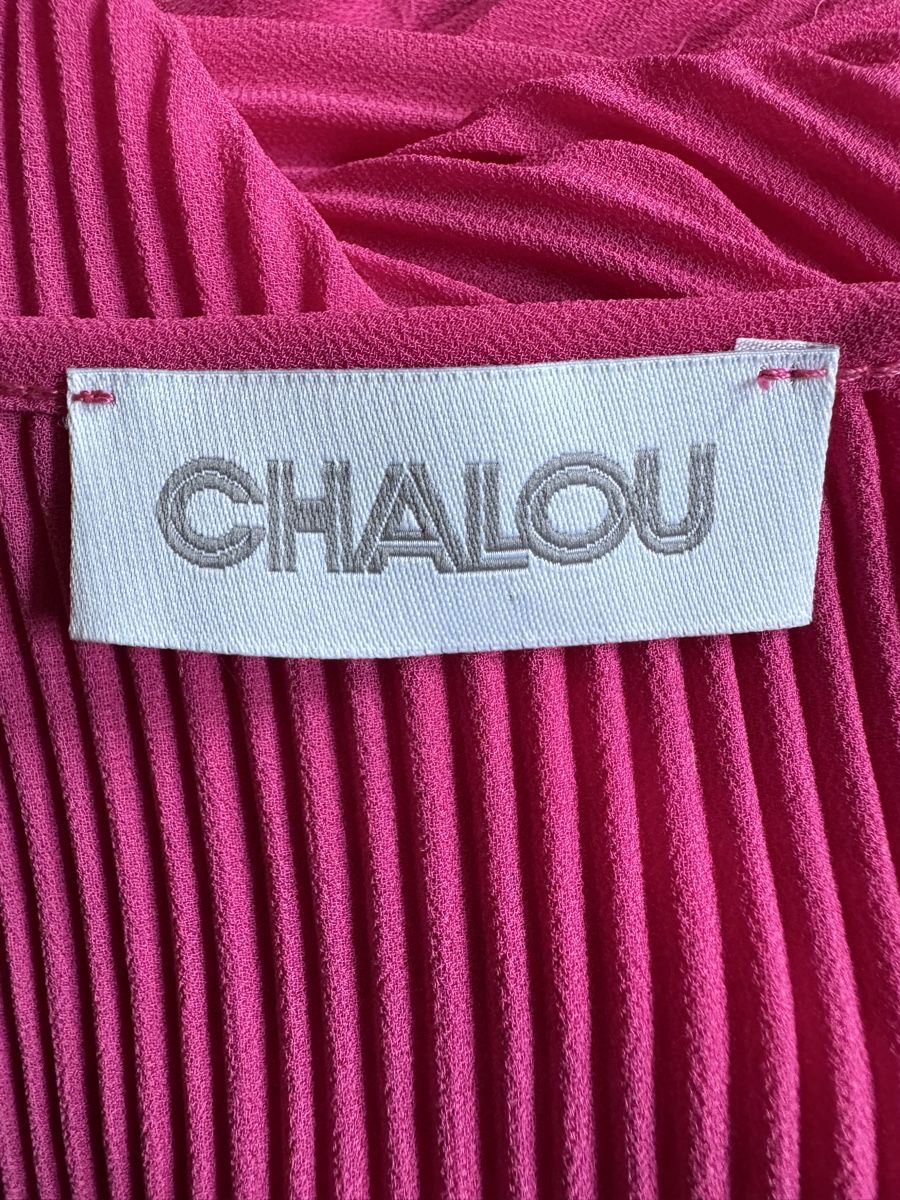 Kleider: Robe CHALOU plissée taille 42, magenta  – Neu (gemäss Beschreibung) aus Morges von sandy069 5