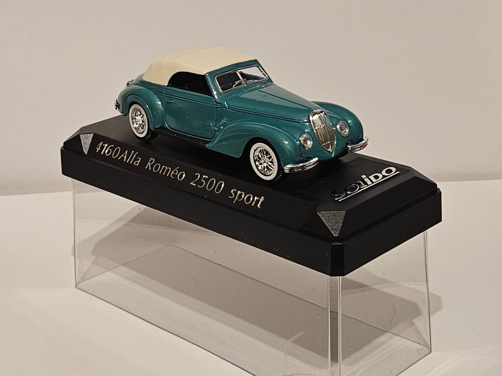 Solido Alfa Romeo 2500 Sport – Édition Limitée Militaire, échelle 1/50, Zamak Gris