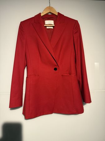 MARZOTTO - Boss Blazer aus Schurwolle – kräftiges Rot