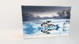 Leinwandbild Eisberg Island Motiv 20x30 gebraucht 