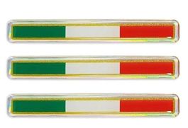 Italia Tricolore 3D Sticker Aufkleber 3teilig 8x55mm