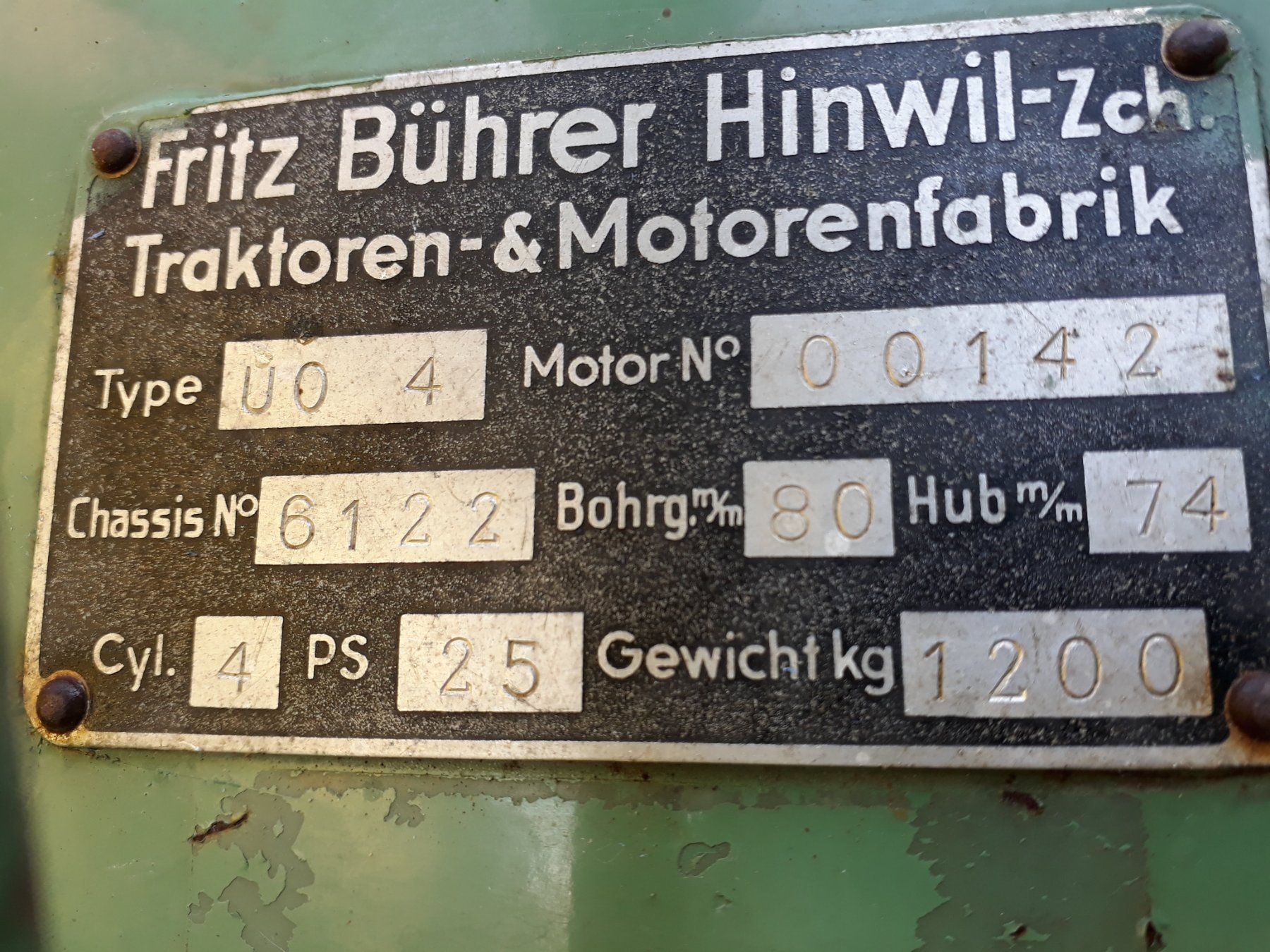 Bührer Trattori: Bührer UO4 Oldtimer-Traktor mit Anhänger – Usato da Hundwil venduto da Powercat16 2