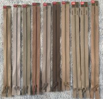 10 STÜCK RIRI REISSVERSCHLÜSSE NEU ALLE 22CM