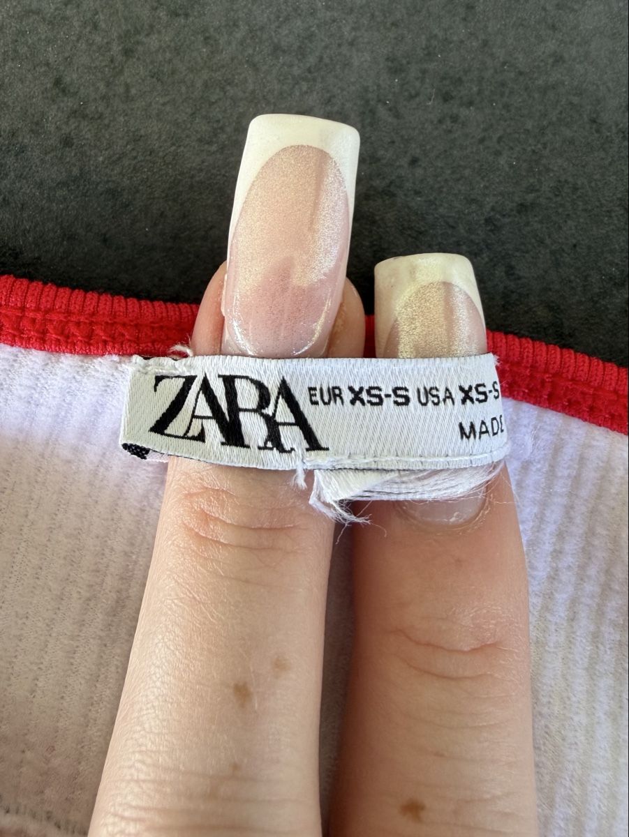 Zara Top: Top weiss, rot – Nuovo (secondo la descrizione) da Frümsen venduto da laura002 2