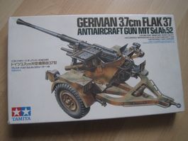 German 3,7cm FLAK 37 Antiaircraft Tamiya  Bausatz 1:35 NEU