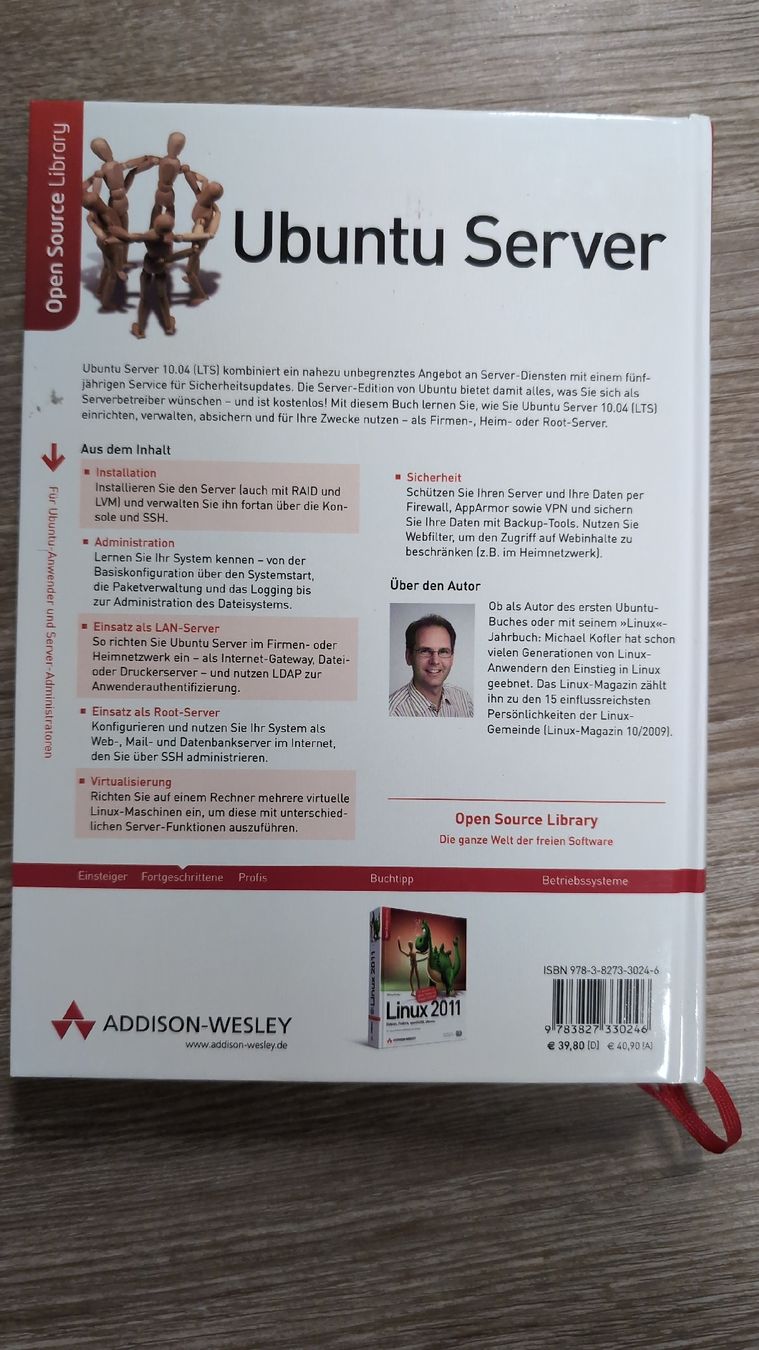 Libri: Ubuntu Server Buch, 2. Auflage -Top Zustand! – Usato da Aadorf venduto da Globi81 1