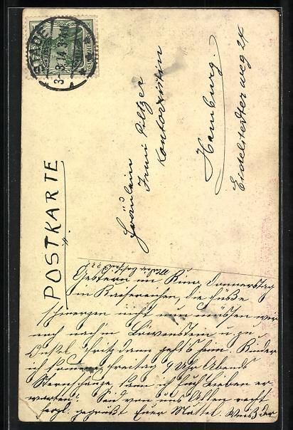 Cartoline postali: AK Lungern, Kirche, 1914 – Usato da Berlin venduto da bartko-reher 1