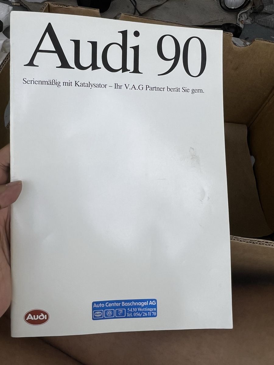 Audi Dokumente: Alter originaler Audi 90 Katalog Deutsch – Gebraucht aus Wettingen von NickInc