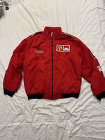 rote Ferrari vintage bomber jacke