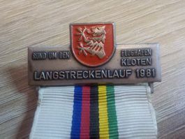 Medaille Kloten Langstreckenlauf 1981 & Chicago 1924