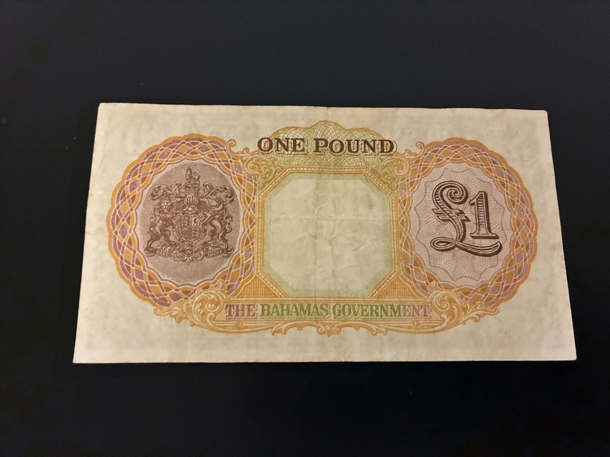 Banconote: BAHAMAS 1936, 1 Pound, Pick 11e – Usato da Dällikon venduto da Woldbanknoten 2