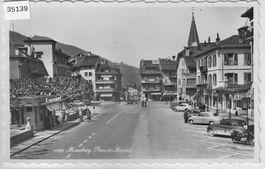 Monthey - Place du Marche - Autos