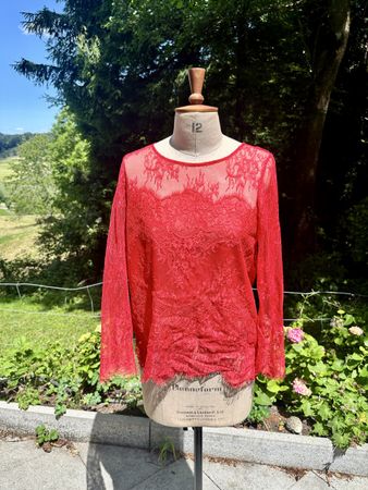 The Kooples Spitze Oberteil Rot Elegant Gr. M