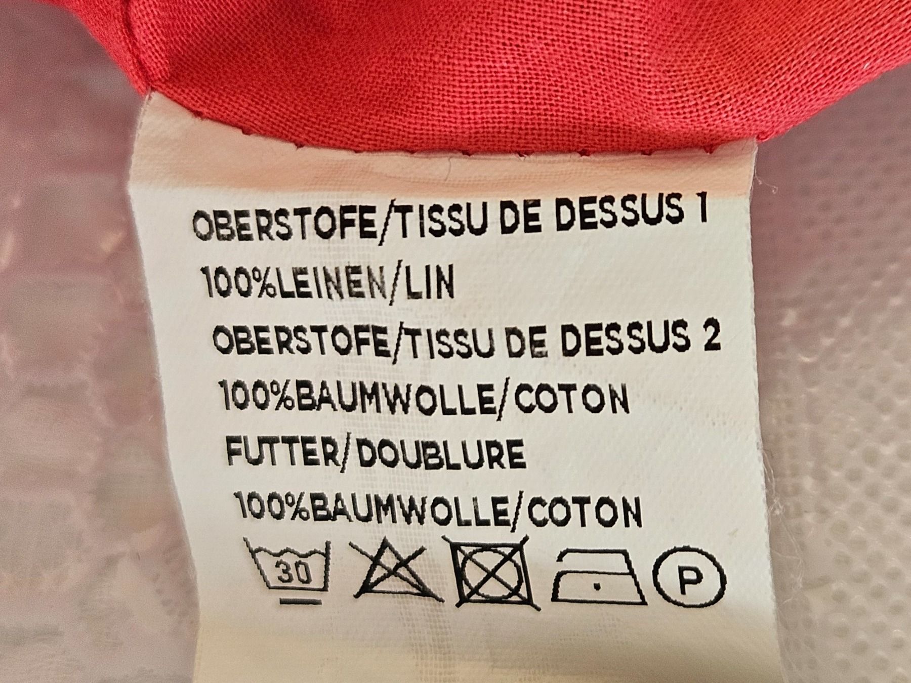 Gonne: Jupe Rock Leinen / Baumwolle Pink mit Spitze Gr. 40 – Usato da Gossau ZH venduto da fashiontwo 8