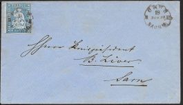1859 Brief 23Cc Vollrandig CHUR Vollstempel selten ab 1.-