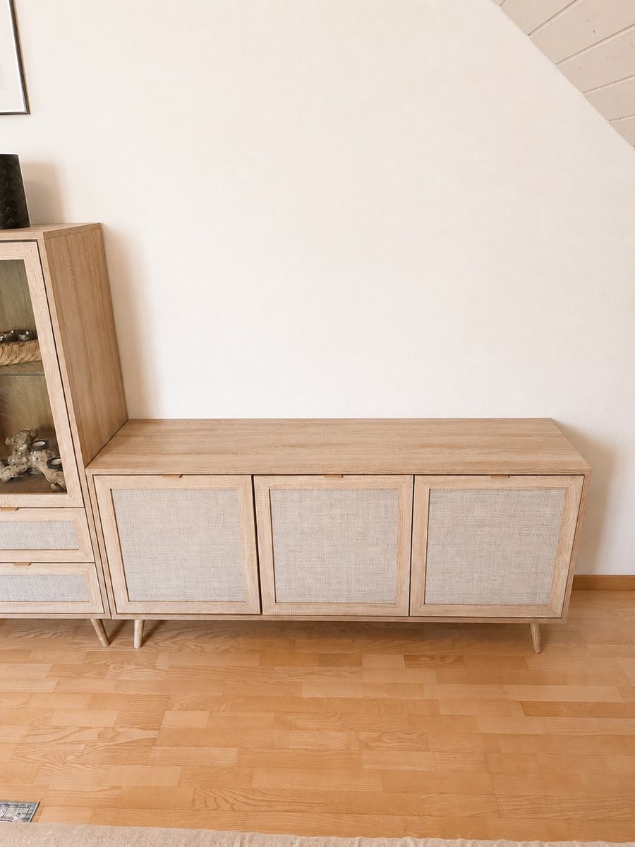 Kommoden: Sideboard Holz Optik mit Rattan Front – Gebraucht aus Füllinsdorf von ann_5myh