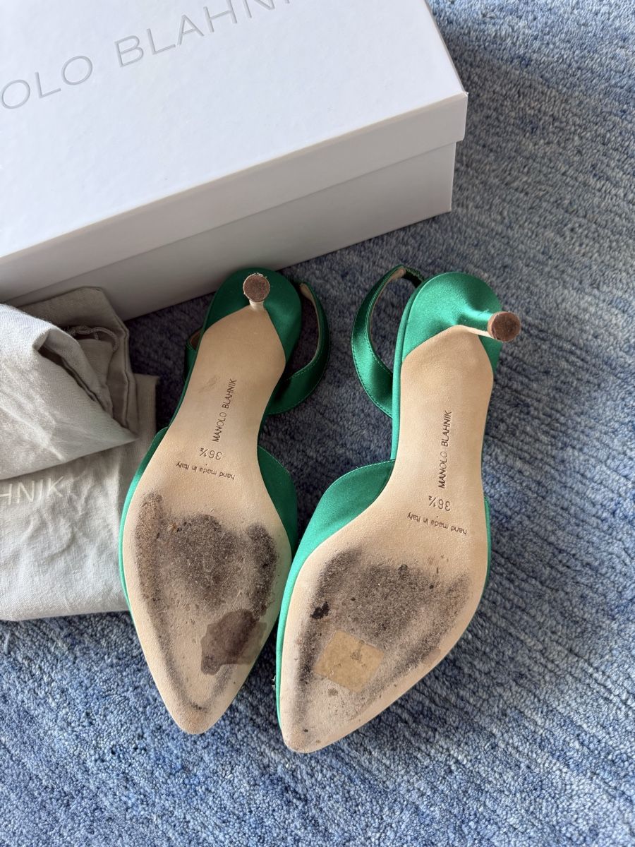 Manolo Blahnik Scarpe da donna: Manolo Blahnik Hangisi slingback pumps 36.5 – Usato da Zürich venduto da shuenoma 5
