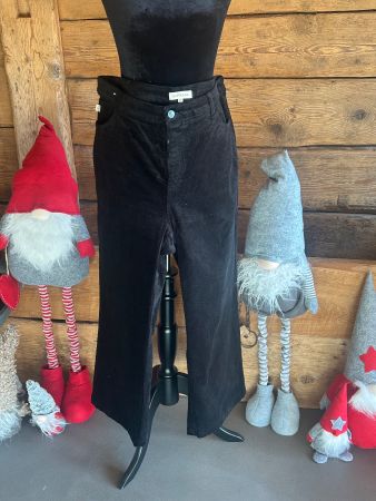 Surkana pantalon en velours côtelé noir