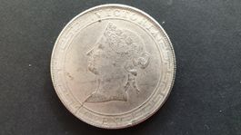 Hong Kong. One Dollar. Reproduktion.