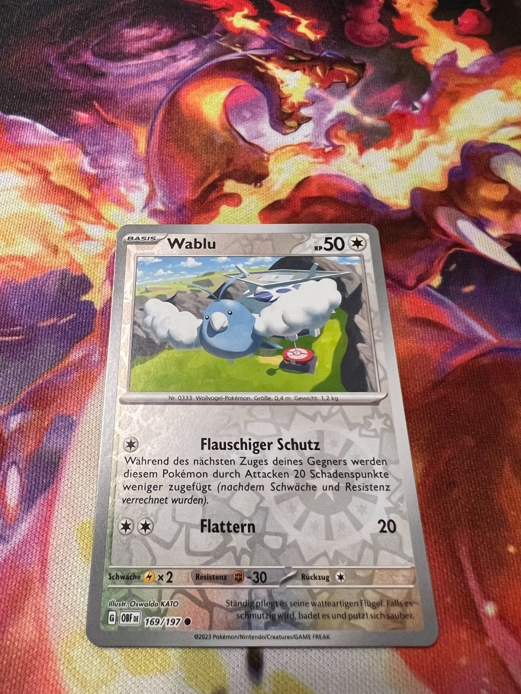 Pokémon Carte collezionabili: Wablu (OBF 169) / Reverse Holo / Obsidianflammen – Nuovo (secondo la descrizione) da Bülach venduto da CherryBlu