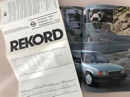 Prospekt Opel Rekord, 83, UNGELOCHT,  P-Liste, Superzustand!