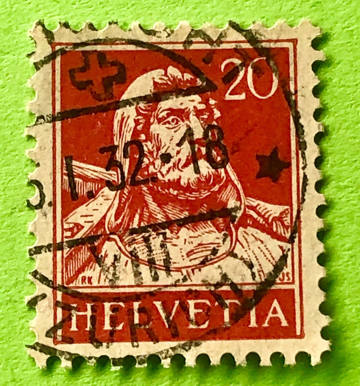 Tutti i francobolli: Nr.174  Wilhelm Tell GESTEMPELT   – Usato da Aarau venduto da Billa007