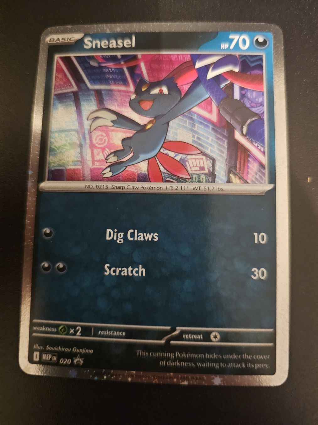 Pokémon Carte collezionabili: Pokemon Sneasel Card 0215 Base Set 70 HP – Nuovo e nell'imballaggio originale da Ermenswil venduto da nuno_goncalves05