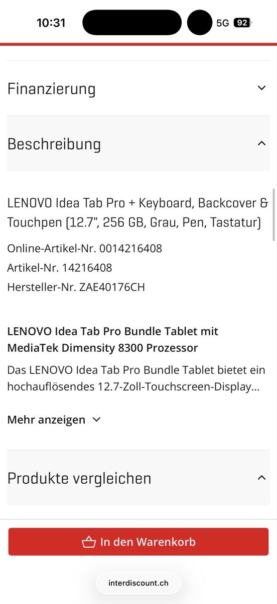 Lenovo Tablet PC: LENOVO Idea Tab Pro + Keyboard, Backcover & Touchpen – Nuovo (secondo la descrizione) da Kirchleerau venduto da saraa.hu 2