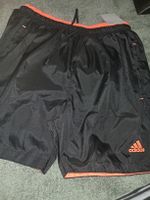 Adidas Badeshorts schwarz orange neu mit Etikett