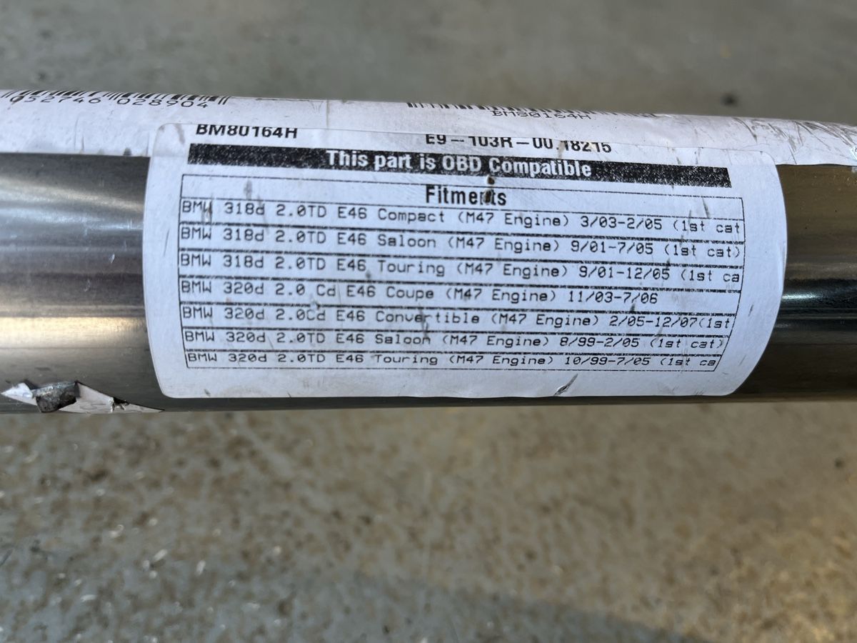 BMW Sistemi di scarico: Partikelfilter BMW e46 – Nuovo (secondo la descrizione) da Liesberg venduto da joal03 2