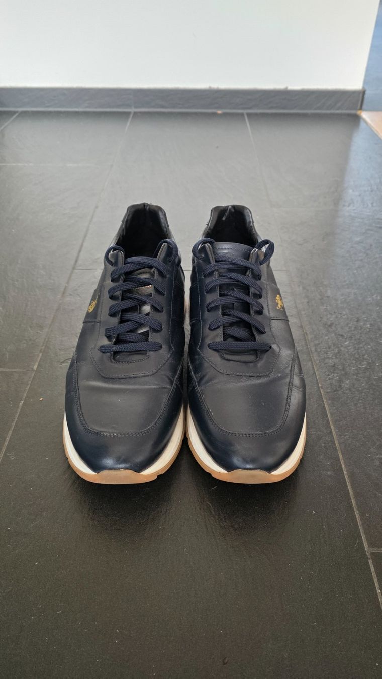 US Polo Scarpe da uomo: US Polo Assn. blue leather sneakers – Usato da Zürich venduto da ggg_ll7l 2