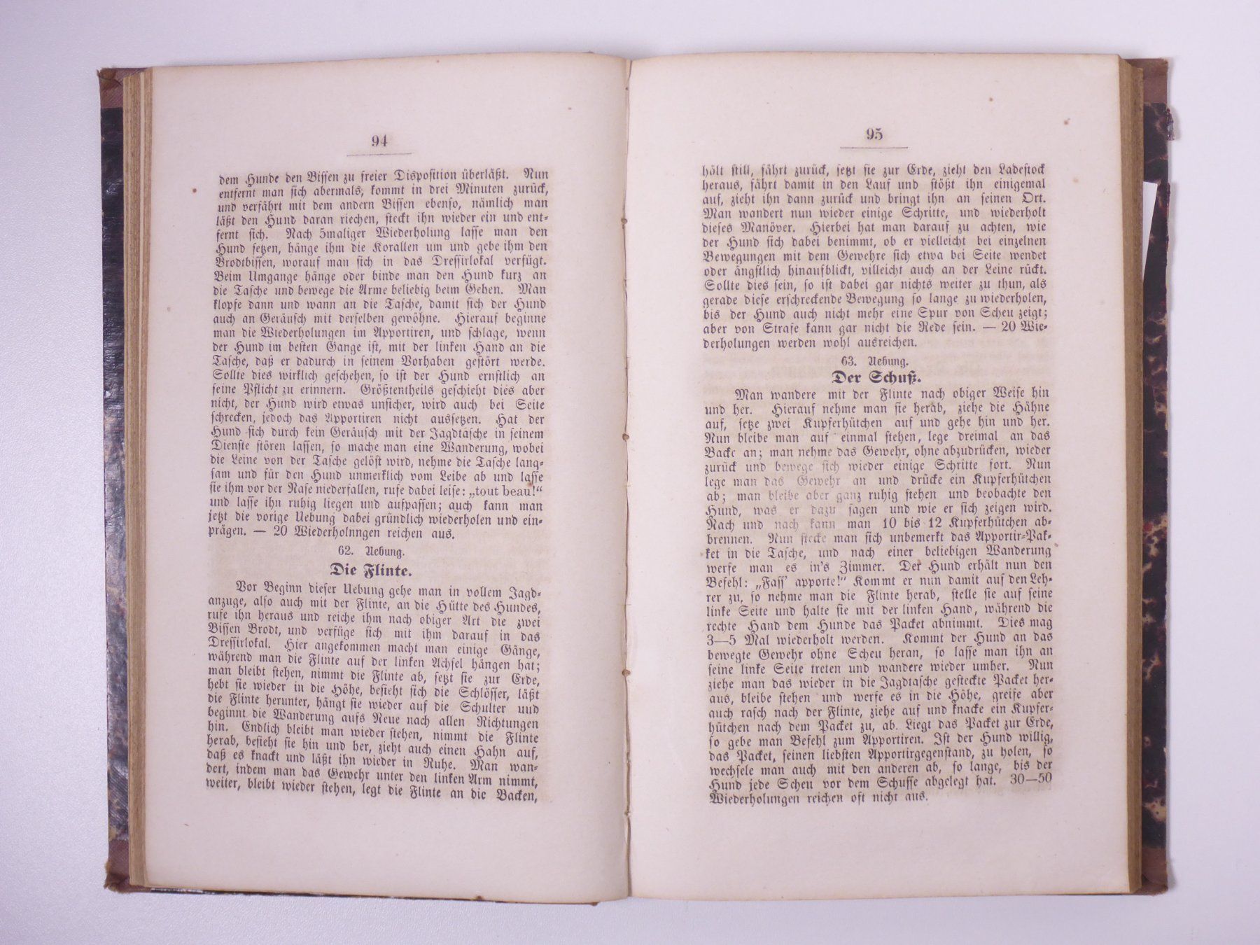 Libri: Friedrich Oswald: Der Vorstehhund. 1855. – Usato da Erschwil venduto da taglang 1