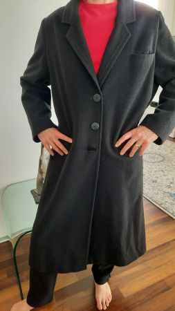 Mantel, warm, gefüttert, 40-42, neu, schwarz