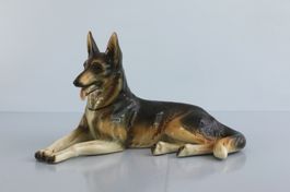 Schäferhund, Hund, Tier, Figur Cortendorf 2303A, antik, 50er
