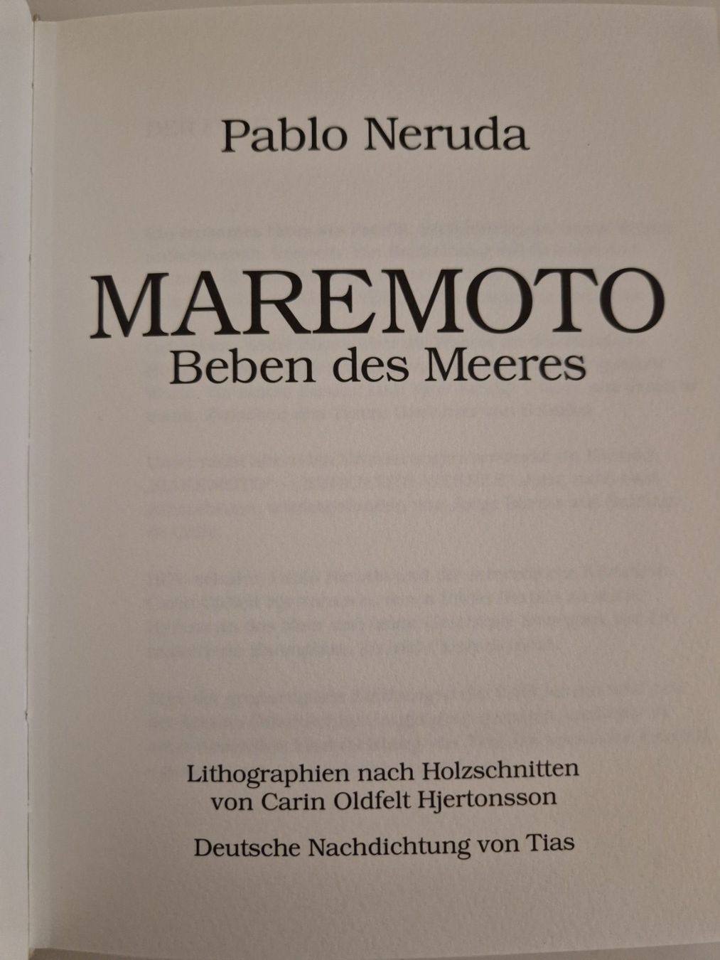 Bücher: Maremoto – Neu (gemäss Beschreibung) aus Rüti ZH von Gigelisuppe 1