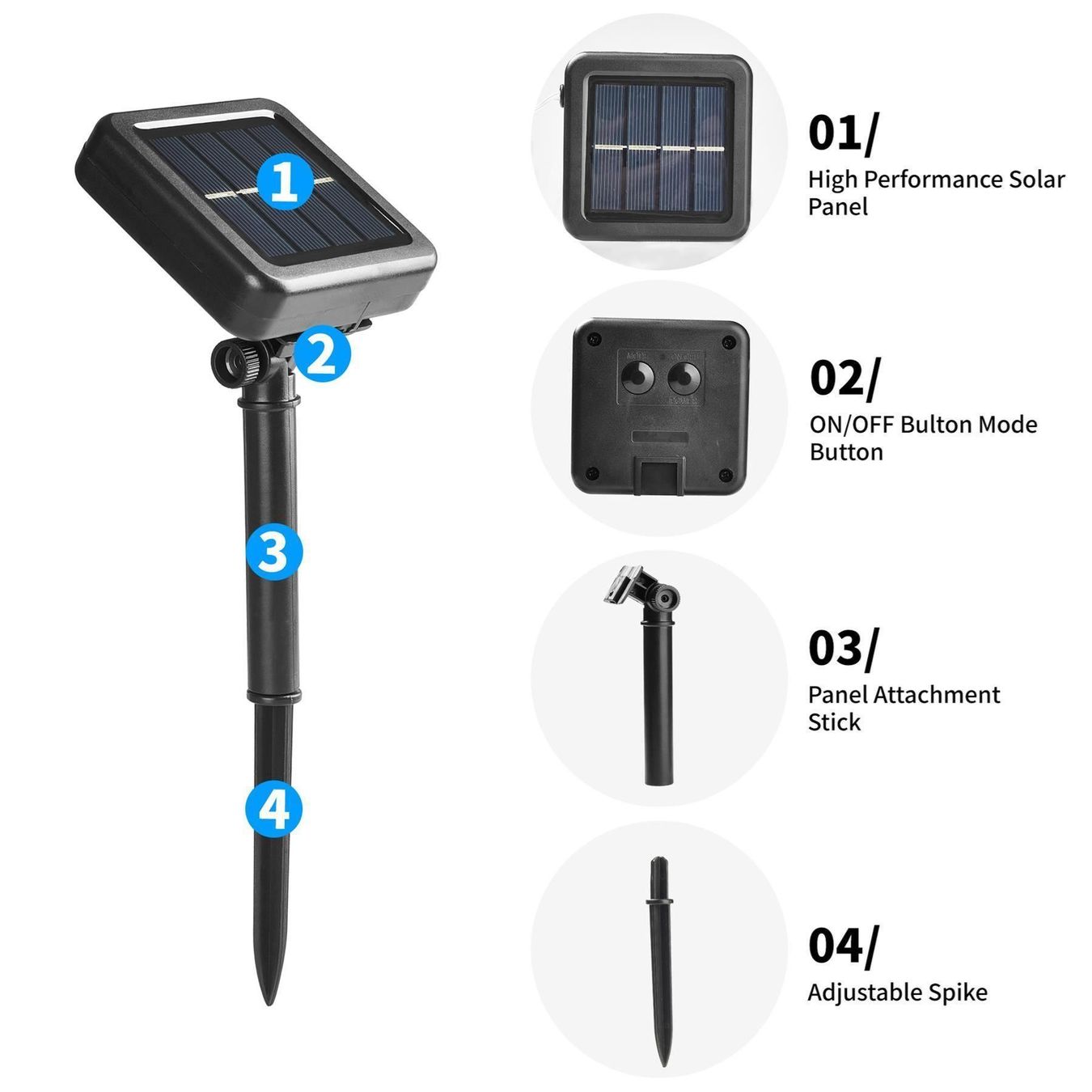Lampade: 2 Stück IP65 Solar Lichterkette Aussen – Nuovo (secondo la descrizione) da Thun venduto da yesky 5