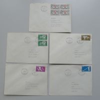 1951, B51-B55 Pro Patria Serie FDC französisch, Kat: 300.-+